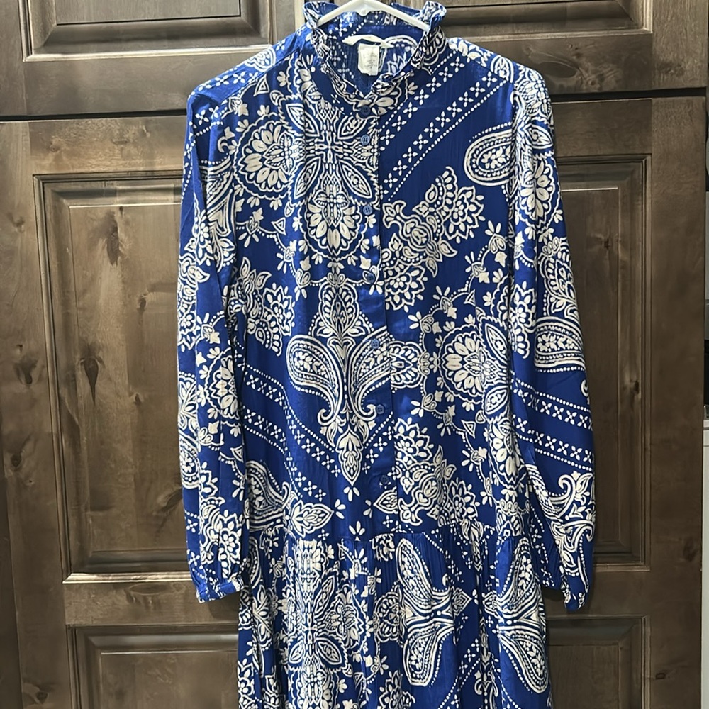 NWT H&M Ikat Paisley Dress Size M